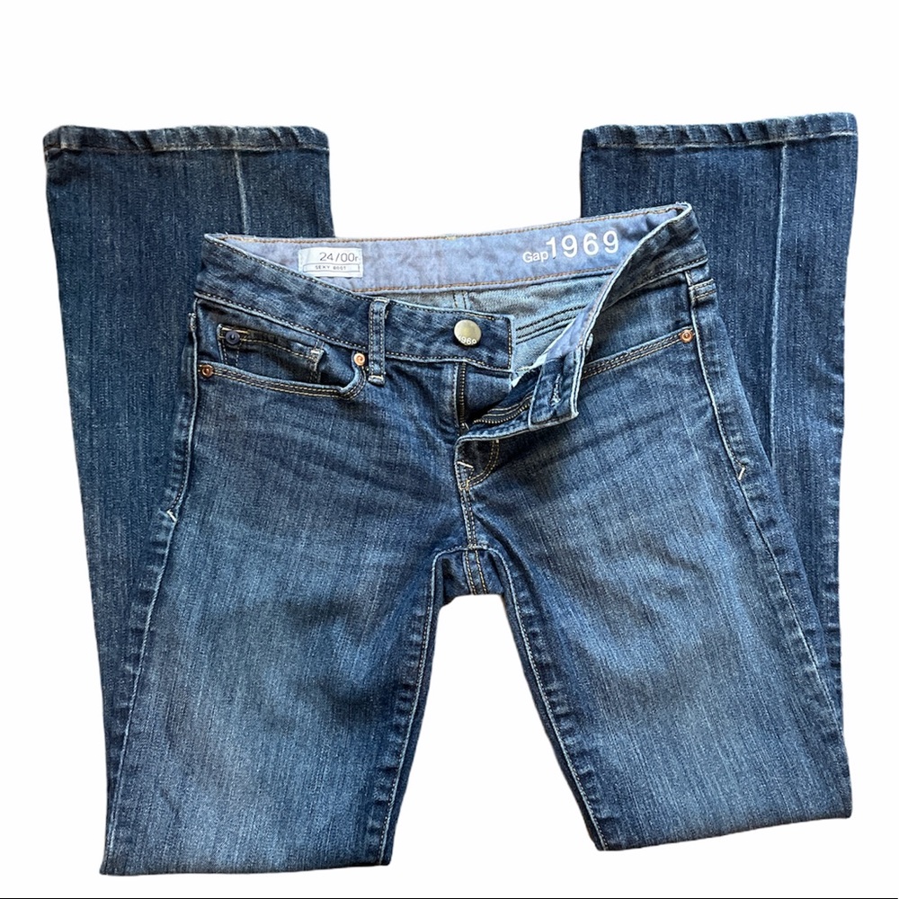 GAP 1969 Sexy Boot Jeans sz 24/00reg EUC